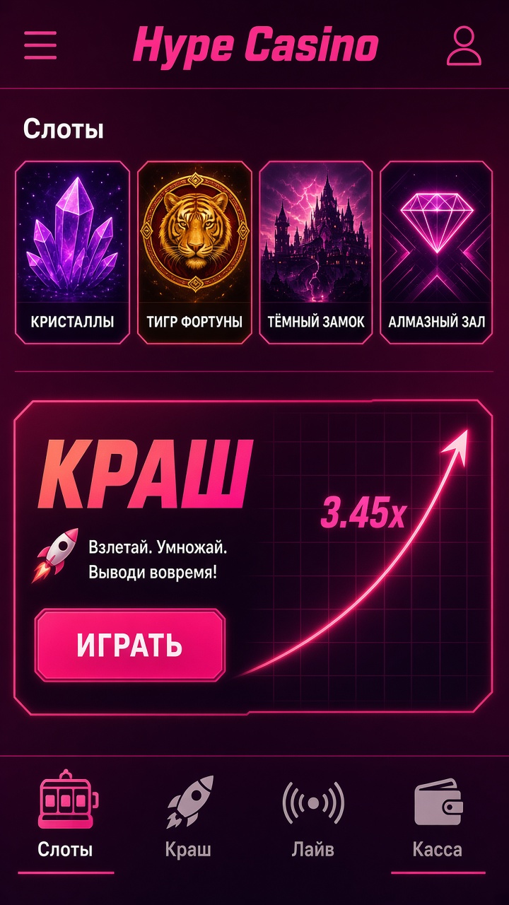 Скачать Hype Casino на андроид бесплатно — слоты
