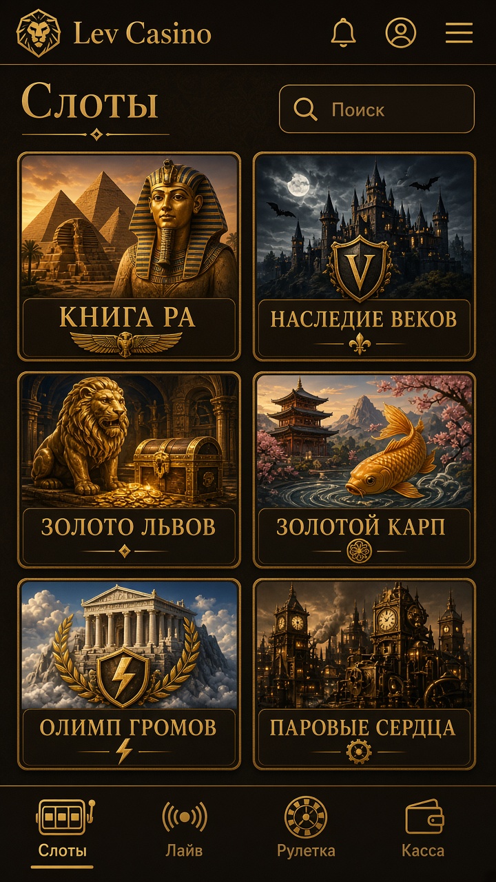Скачать Lev Casino на андроид бесплатно — слоты