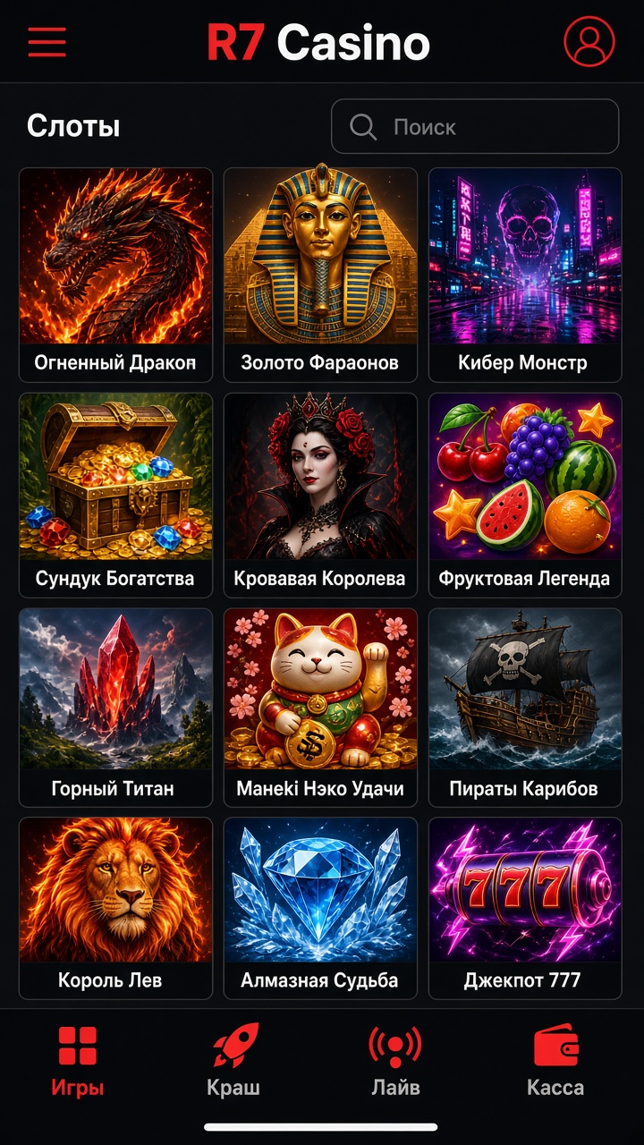 Скачать R7 Casino на андроид бесплатно — слоты