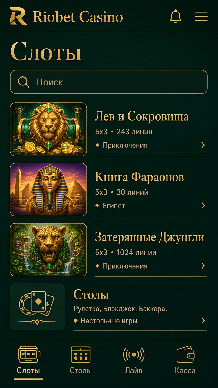 Скачать Riobet Casino на андроид бесплатно — слоты